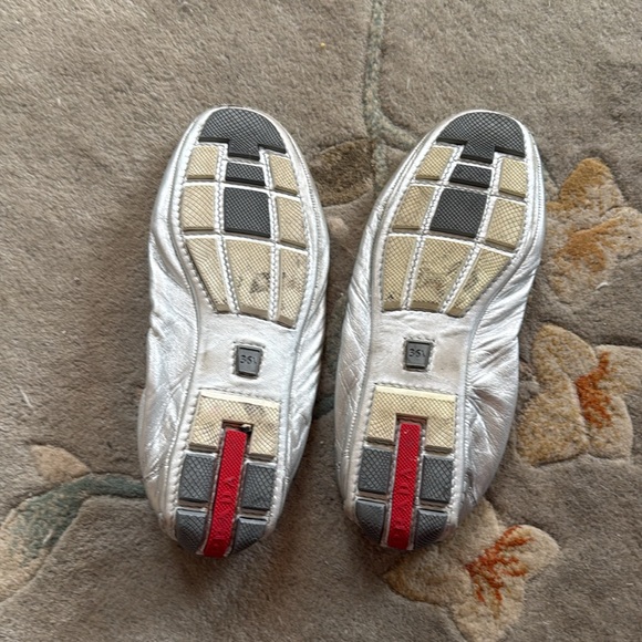 Silver Prada ballet flats - Picture 2 of 2